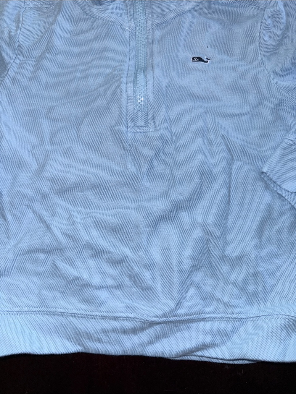 Vineyard Vines Light Blue Baby Quarter-Zip Pullover - Picture 6 of 6